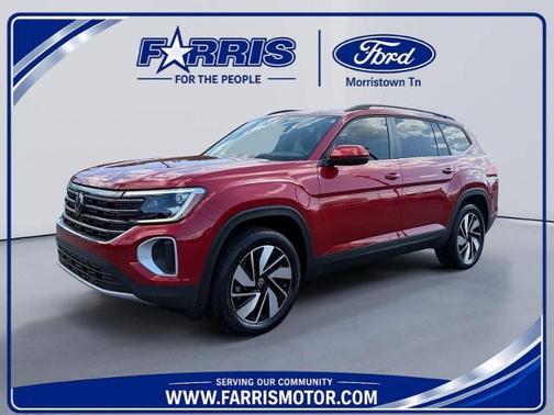 Aurora Red Metallic 2024 Volkswagen Atlas 2.0T SE W/ TECHNOLOGY