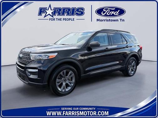 AGATE BLACK METALLIC 2021 Ford Explorer XLT