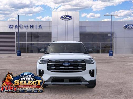Space White Metallic 2026 Ford Explorer Active