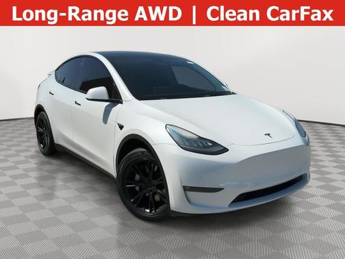 Pearl White Multi-Coat 2021 Tesla Model Y Long Range Dual Motor All-Wheel Drive