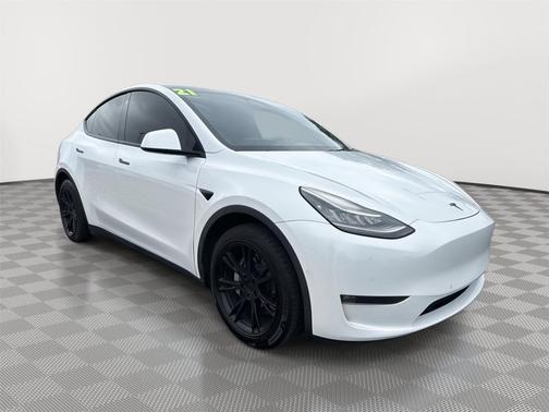 Pearl White Multi-Coat 2021 Tesla Model Y Long Range Dual Motor All-Wheel Drive