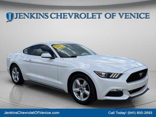 WHITE PLATINUM 2017 Ford Mustang V6