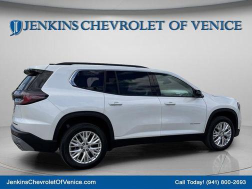 White Frost Tricoat 2024 GMC Acadia FWD Elevation