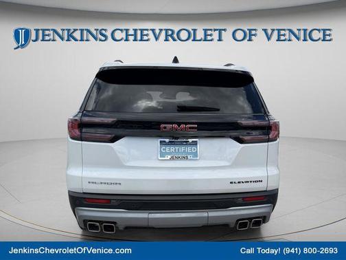 White Frost Tricoat 2024 GMC Acadia FWD Elevation