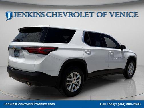 Summit White 2023 Chevrolet Traverse LS