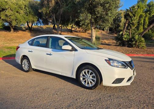 White 2017 Nissan Sentra SV