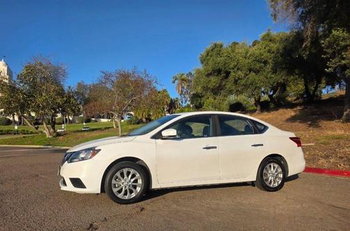 White 2017 Nissan Sentra SV