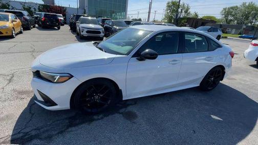 Platinum White Pearl 2024 Honda Civic Sport
