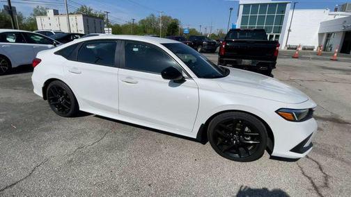 Platinum White Pearl 2024 Honda Civic Sport