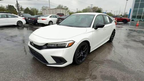 Platinum White Pearl 2024 Honda Civic Sport