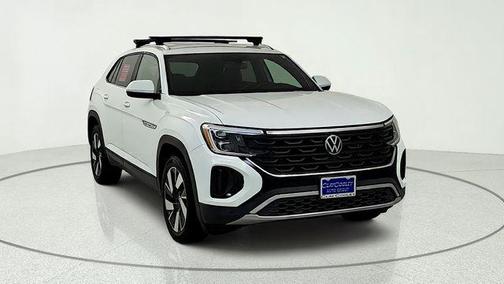 Pure White 2024 Volkswagen Atlas Cross Sport 2.0T SE w/Technology 4MOTION