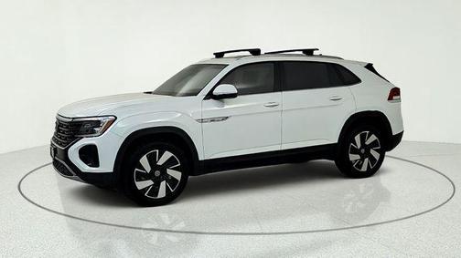 Pure White 2024 Volkswagen Atlas Cross Sport 2.0T SE w/Technology 4MOTION