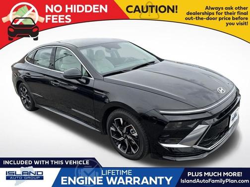 Black 2025 Hyundai SONATA SEL