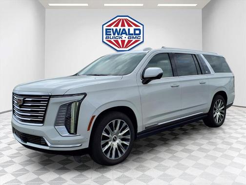 Crystal White Tri-Coat 2025 Cadillac Escalade ESV Premium Luxury Platinum