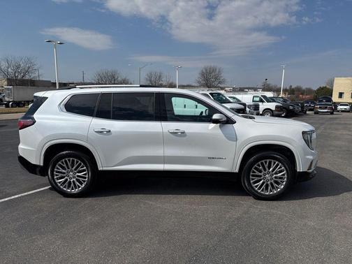 White Frost Tri-Coat 2025 GMC Acadia Denali