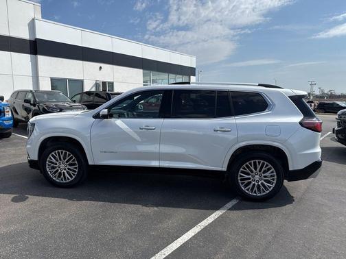 White Frost Tri-Coat 2025 GMC Acadia Denali