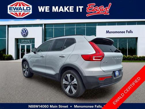 Silver 2023 Volvo XC40 Recharge Pure Electric Twin Plus