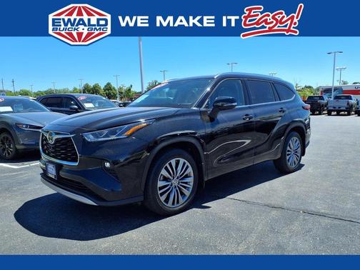 Midnight Black Metallic 2020 Toyota Highlander Platinum
