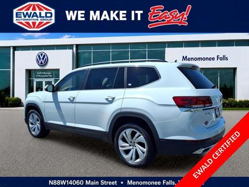Pure White 2023 Volkswagen Atlas 3.6L SE w/Technology