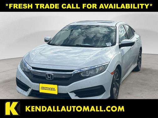 White 2017 Honda Civic EX