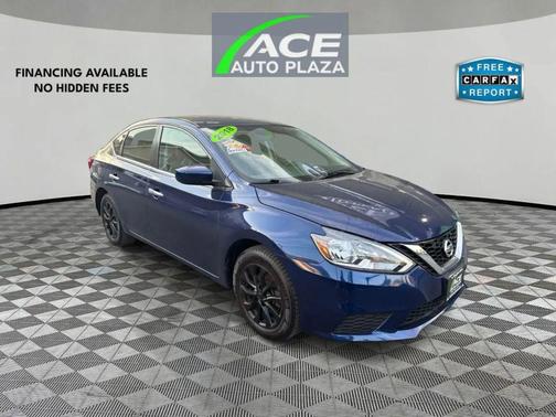 Blue 2018 Nissan Sentra SV
