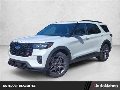 Star White Metallic Tri-Coat 2026 Ford Explorer ST