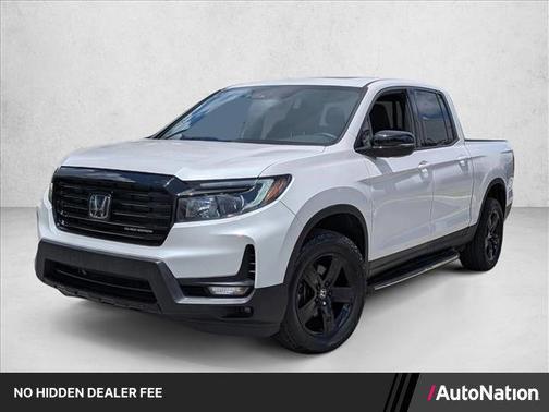 Platinum White Pearl 2023 Honda Ridgeline Black