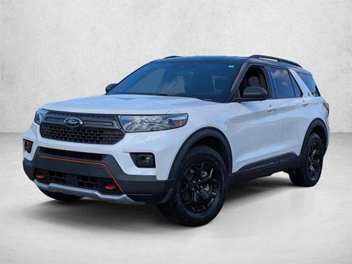 Star White Metallic Tri-Coat 2022 Ford Explorer Timberline