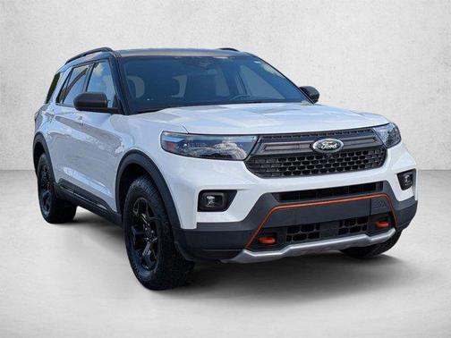Star White Metallic Tri-Coat 2022 Ford Explorer Timberline
