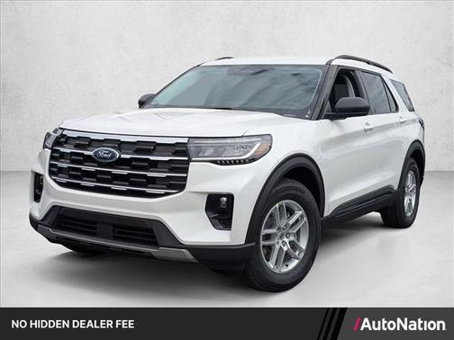 Star White Metallic Tri-Coat 2026 Ford Explorer Active