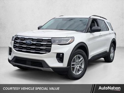 Star White Metallic Tri-Coat 2026 Ford Explorer Active