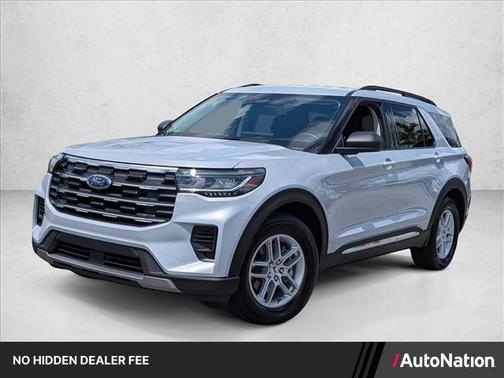 Space White Metallic 2025 Ford Explorer Active