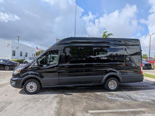 Agate Black Metallic 2021 Ford Transit-350 XLT