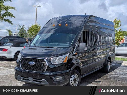 Agate Black Metallic 2021 Ford Transit-350 XLT