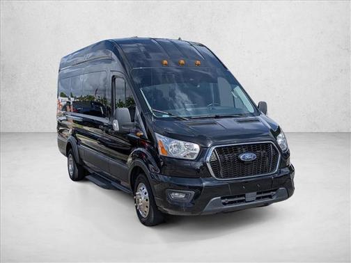 Agate Black Metallic 2021 Ford Transit-350 XLT