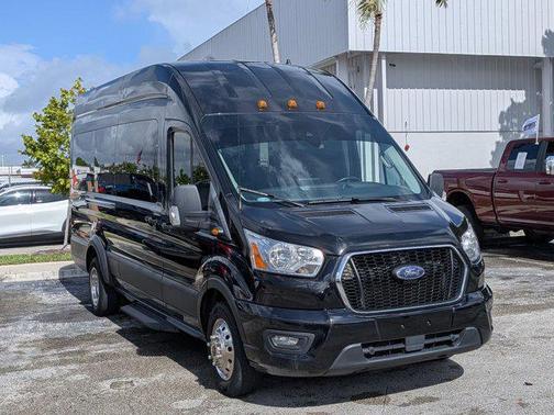 Agate Black Metallic 2021 Ford Transit-350 XLT