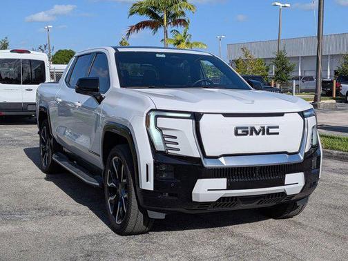 Summit White 2025 GMC Sierra EV Extended Range Denali