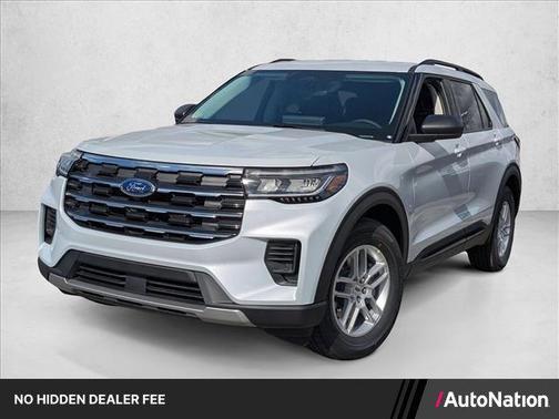 Space White Metallic 2026 Ford Explorer Active