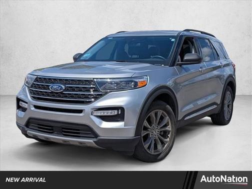Iconic Silver Metallic 2022 Ford Explorer XLT