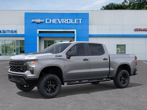 Sterling Gray Metallic 2026 Chevrolet Silverado 1500 Custom Trail Boss