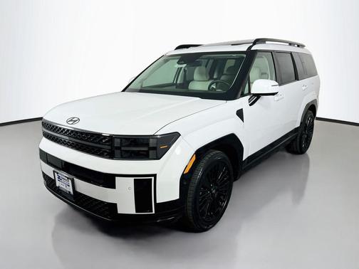 Serenity White 2025 Hyundai SANTA FE HEV Calligraphy