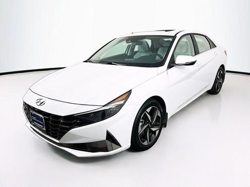 Ceramic White 2023 Hyundai ELANTRA HEV Limited