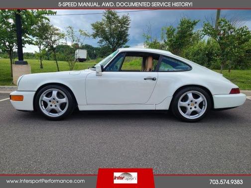 White 1991 Porsche 911 Carrera 4 Coupe