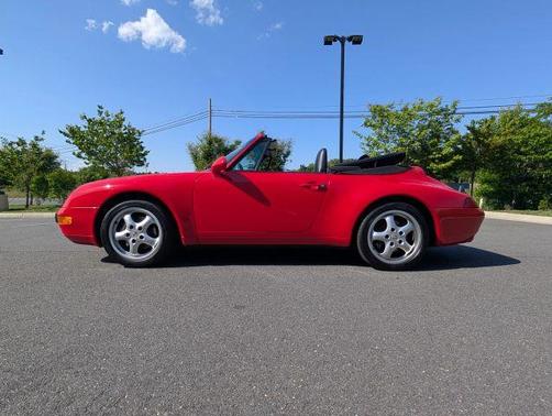 Red 1995 Porsche 911 Carrera Cabriolet
