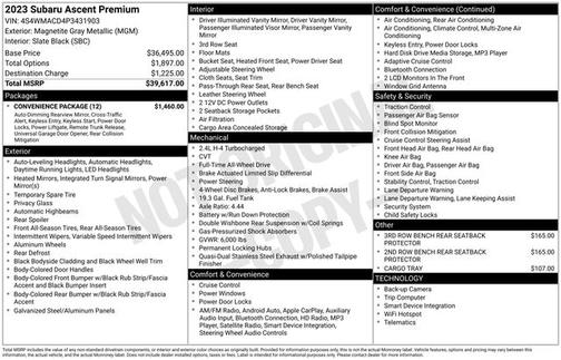 2023 Subaru Ascent Premium