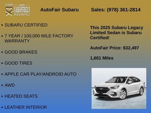 Crimson Red Pearl 2025 Subaru Legacy Limited