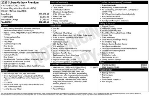 2025 Subaru Outback Premium