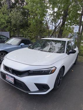Platinum White Pearl 2023 Honda Civic Sport