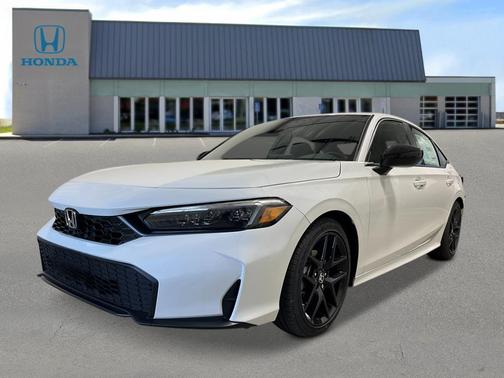 Platinum White Pearl 2026 Honda Civic Sport