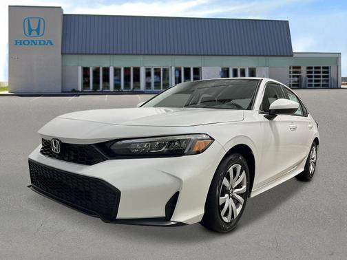 Platinum White Pearl 2026 Honda Civic LX